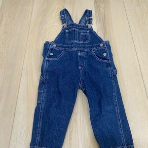 Classic Baby Gap Denim Overalls 2years 2xl Dark Blue